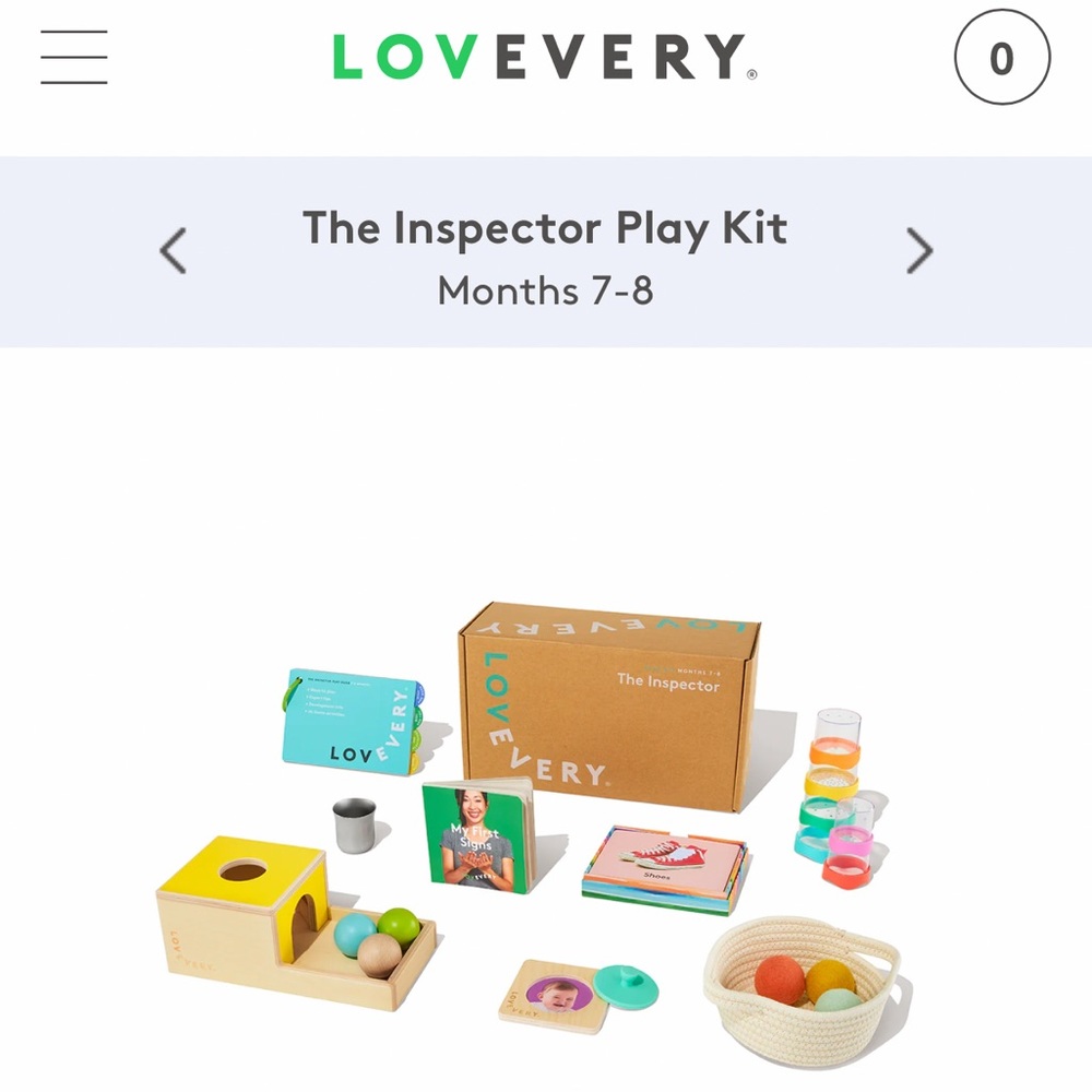 Love every 7-8 month play kit